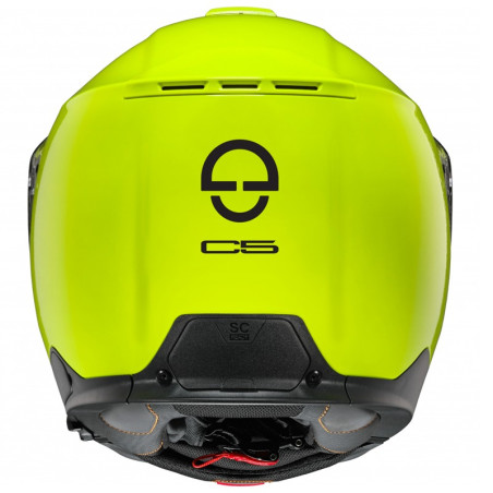 Casco apribile Schuberth C5 monocolore giallo fluo Casco apribile Schuberth C5 monocolore giallo fluo