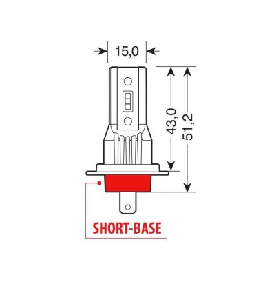 Lampadina H7 Lampa Halo led serie 11 da 2000 lumen Lampadina H7 Lampa Halo led serie 11 da 2000 lumen
