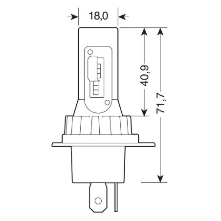 Lampadina H4 Lampa Halo led serie 11 da 2000 lumen Lampadina H4 Lampa Halo led serie 11 da 2000 lumen
