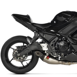 Scarico completo Akrapovic Titanio omologato per Z650 e Ninja 650 dal 2021 Scarico completo Akrapovic Titanio omologato per Z650 e Ninja 650 dal 2021