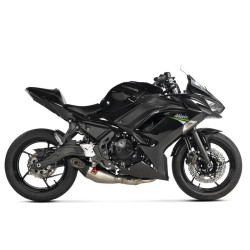 Scarico completo Akrapovic Titanio omologato per Z650 e Ninja 650 dal 2021 Scarico completo Akrapovic Titanio omologato per Z650 e Ninja 650 dal 2021