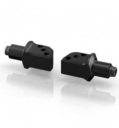 Adattatori Rizoma PE754B per pedivelle passeggero su Kawasaki ER6N/F, ZX-6R Ninja, ZX-10R Ninja, Z800...