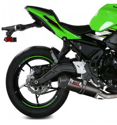 Scarico completo Mivv Oval Carbonio per Kawasaki Ninja 650 dal 2017 Scarico completo Mivv Oval Carbonio per Kawasaki Ninja 650 dal 2017
