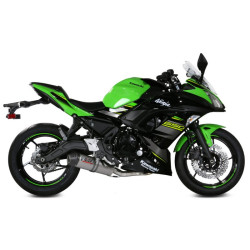 Scarico completo Mivv Oval Titanio per Kawasaki Z650 e Ninja 650 dal 2017 Scarico completo Mivv Oval Titanio per Kawasaki Z650 e Ninja 650 dal 2017