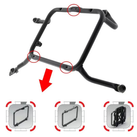 Portavaligie laterale Givi PL ONE-FIT Monokey su Moto Morini X-Cape 650 Portavaligie laterale Givi PL ONE-FIT Monokey su Moto Morini X-Cape 650