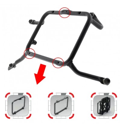 Portavaligie laterale Givi PL ONE-FIT neutro per Moto Morini X-Cape 650 Portavaligie laterale Givi PL ONE-FIT neutro per Moto Morini X-Cape 650