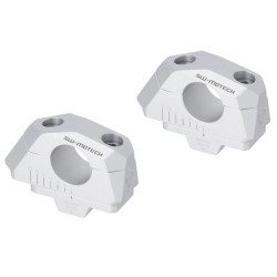 Riser SW-Motech ad arretramento variabile argento per manubri diam. 28 Riser SW-Motech ad arretramento variabile argento per manubri diam. 28