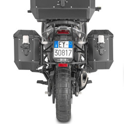 Portavaligie laterale Givi PL ONE-FIT Monokey su Moto Morini X-Cape 650 Portavaligie laterale Givi PL ONE-FIT Monokey su Moto Morini X-Cape 650