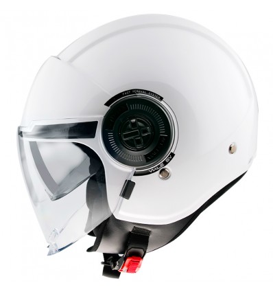 Casco Jet MT Helmets Viale SV monocolore bianco lucido Casco Jet MT Helmets Viale SV monocolore bianco lucido