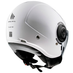 Casco Jet MT Helmets Viale SV monocolore bianco lucido Casco Jet MT Helmets Viale SV monocolore bianco lucido
