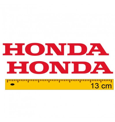 Coppia adesivi scritta Honda 13 cm in vari colori Coppia adesivi scritta Honda 13 cm in vari colori