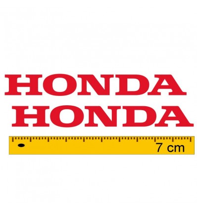 Coppia adesivi scritta Honda 7 cm in vari colori Coppia adesivi scritta Honda 7 cm in vari colori