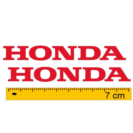 Coppia adesivi scritta Honda 7 cm in vari colori Coppia adesivi scritta Honda 7 cm in vari colori