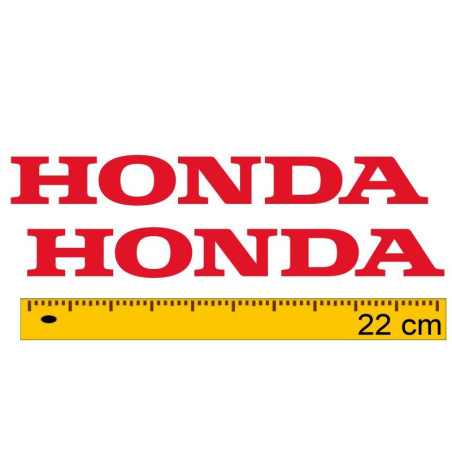Coppia adesivi scritta Honda 22 cm in vari colori Coppia adesivi scritta Honda 22 cm in vari colori
