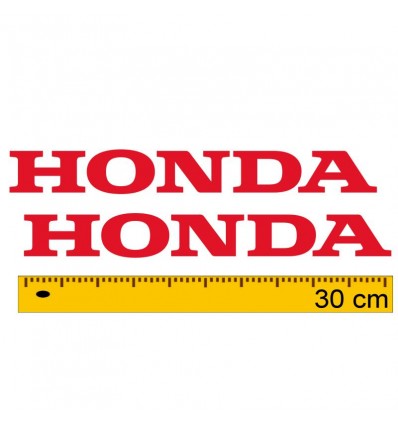 Coppia adesivi scritta Honda 30 cm in vari colori Coppia adesivi scritta Honda 30 cm in vari colori