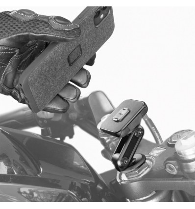 Supporto Peak Design su canotto sterzo per smartphone e accessori dedicati Supporto Peak Design su canotto sterzo per smartphone e accessori dedicati