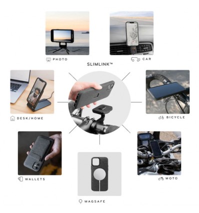 Supporto Peak Design su canotto sterzo per smartphone e accessori dedicati Supporto Peak Design su canotto sterzo per smartphone e accessori dedicati