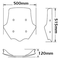 Cupolino Isotta basso per Moto Guzzi Stelvio 08-10 Cupolino Isotta basso per Moto Guzzi Stelvio 08-10