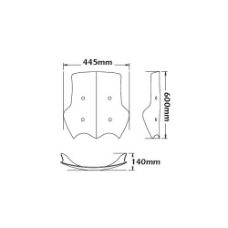 Cupolino Isotta alto per Moto Guzzi Stelvio 08-10 Cupolino Isotta alto per Moto Guzzi Stelvio 08-10