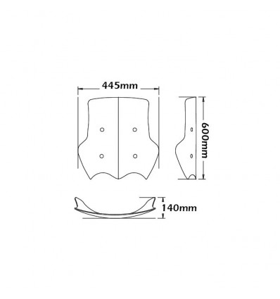 Cupolino Isotta alto per Moto Guzzi Stelvio 08-10 Cupolino Isotta alto per Moto Guzzi Stelvio 08-10