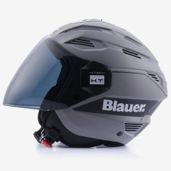 Casco Blauer HT Brat grigio opaco e nero Casco Blauer HT Brat grigio opaco e nero