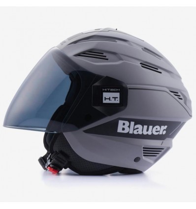 Casco Blauer HT Brat grigio opaco e nero Casco Blauer HT Brat grigio opaco e nero