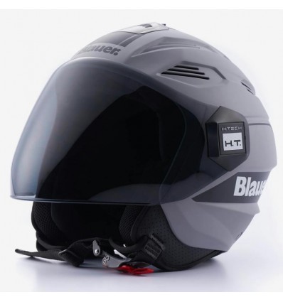 Casco Blauer HT Brat grigio opaco e nero Casco Blauer HT Brat grigio opaco e nero