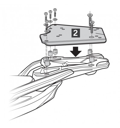 Portapacchi Shad per BMW R 1200 R/RS dal 2015 e R1250R con piastra BMW Portapacchi Shad per BMW R 1200 R/RS dal 2015 e R1250R con piastra BMW