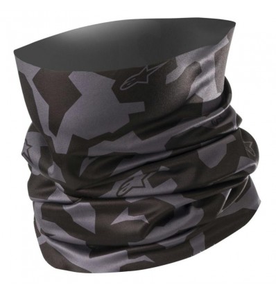 Collare elasticizzato Alpinestars Neck Tube Camo nero e grigio Collare elasticizzato Alpinestars Neck Tube Camo nero e grigio
