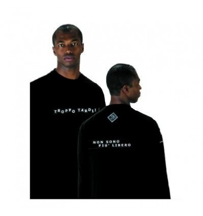 T-Shirt manica lunga Tucano Urbano Scrivi-T 380 nera T-Shirt manica lunga Tucano Urbano Scrivi-T 380 nera