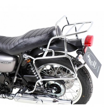 Portapacchi e telai laterali Hepco & Becker cromati per Kawasaki W800 dal 2019
