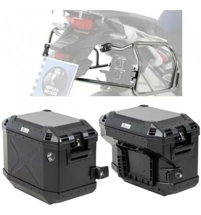 Set completo telai laterali e valige Hepco & Becker Cutout per Ducati Desert X