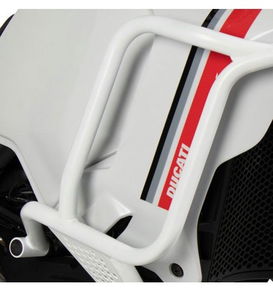 Paraserbatoio Hepco & Becker Rally bianco per Ducati Desert X Paraserbatoio Hepco & Becker Rally bianco per Ducati Desert X