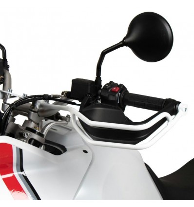 Protezione paramani Hepco & Becker bianchi per Ducati Desert X Protezione paramani Hepco & Becker bianchi per Ducati Desert X
