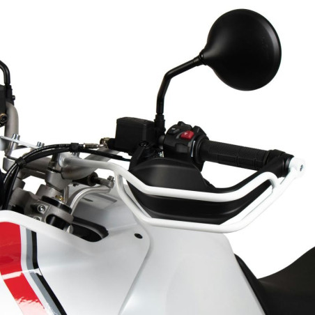 Protezione paramani Hepco & Becker bianchi per Ducati Desert X Protezione paramani Hepco & Becker bianchi per Ducati Desert X