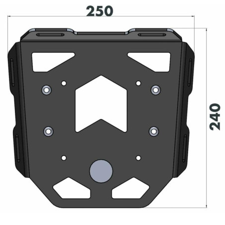Portapacchi Hepco & Becker Mini Rack per Ducati Desert X Portapacchi Hepco & Becker Mini Rack per Ducati Desert X