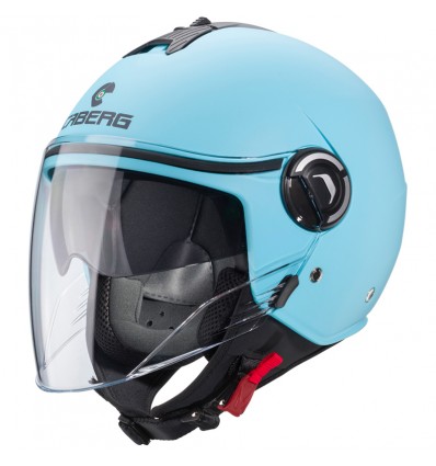 Casco Caberg Riviera V4-X monocolore azzurro opaco