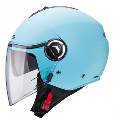 Casco Caberg Riviera V4-X monocolore azzurro opaco Casco Caberg Riviera V4-X monocolore azzurro opaco