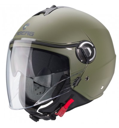 Casco Caberg Riviera V4 monocolore verde militare opaco