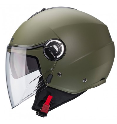 Casco Caberg Riviera V4 monocolore verde militare opaco Casco Caberg Riviera V4 monocolore verde militare opaco