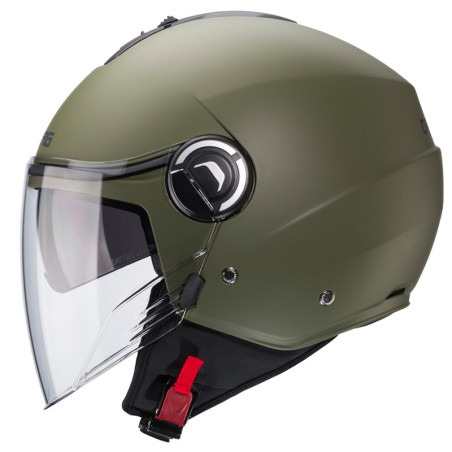 Casco Caberg Riviera V4 monocolore verde militare opaco Casco Caberg Riviera V4 monocolore verde militare opaco