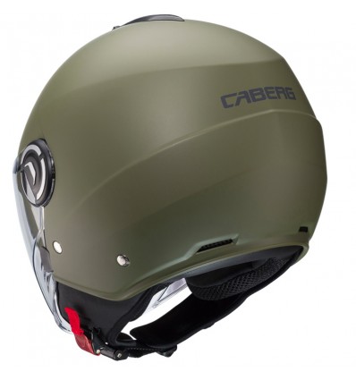 Casco Caberg Riviera V4 monocolore verde militare opaco Casco Caberg Riviera V4 monocolore verde militare opaco