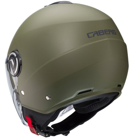 Casco Caberg Riviera V4 monocolore verde militare opaco Casco Caberg Riviera V4 monocolore verde militare opaco
