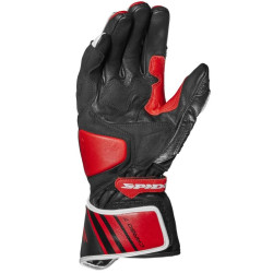 Guanti da moto Spidi Carbo 7 in pelle nera, bianca e rossa Guanti da moto Spidi Carbo 7 in pelle nera, bianca e rossa