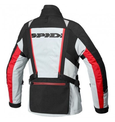 Giacca da moto Spidi Allroad H2Out tre strati nera, grigia e rossa