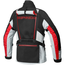 Giacca da moto Spidi Allroad H2Out tre strati nera, grigia e rossa