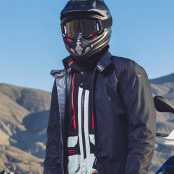 Giacca da moto Spidi Allroad H2Out tre strati nera, grigia e rossa