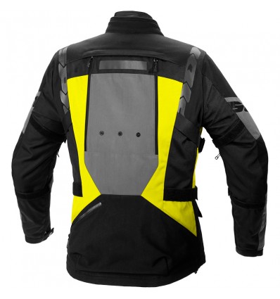 Giacca da moto Spidi 4 Season Evo H2Out grigia, nera e gialla Giacca da moto Spidi 4 Season Evo H2Out grigia, nera e gialla
