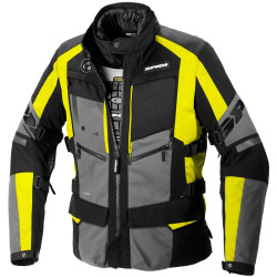 Giacca da moto Spidi 4 Season Evo H2Out grigia, nera e gialla Giacca da moto Spidi 4 Season Evo H2Out grigia, nera e gialla