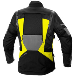 Giacca da moto Spidi 4 Season Evo H2Out grigia, nera e gialla Giacca da moto Spidi 4 Season Evo H2Out grigia, nera e gialla